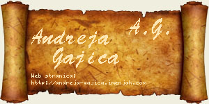 Andreja Gajica vizit kartica